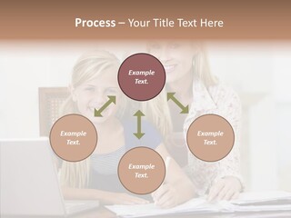 Explaining People Desk PowerPoint Template