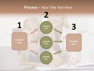 Explaining People Desk PowerPoint Template