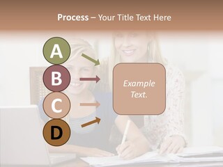 Explaining People Desk PowerPoint Template