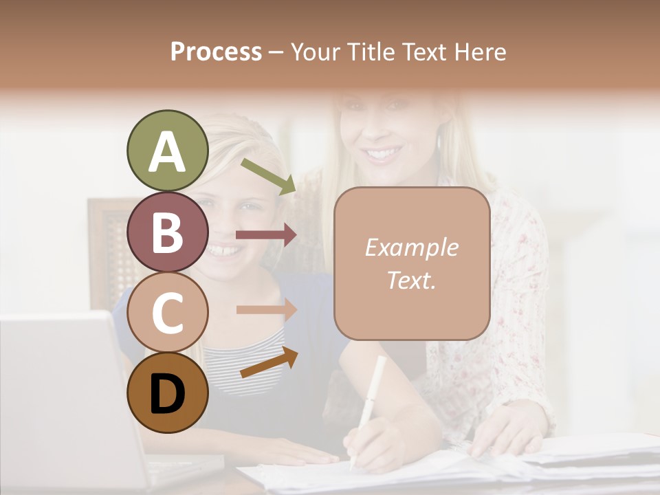 Explaining People Desk PowerPoint Template