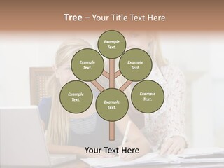 Explaining People Desk PowerPoint Template