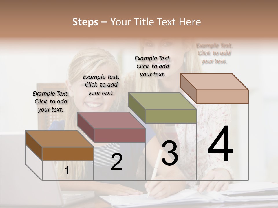 Explaining People Desk PowerPoint Template