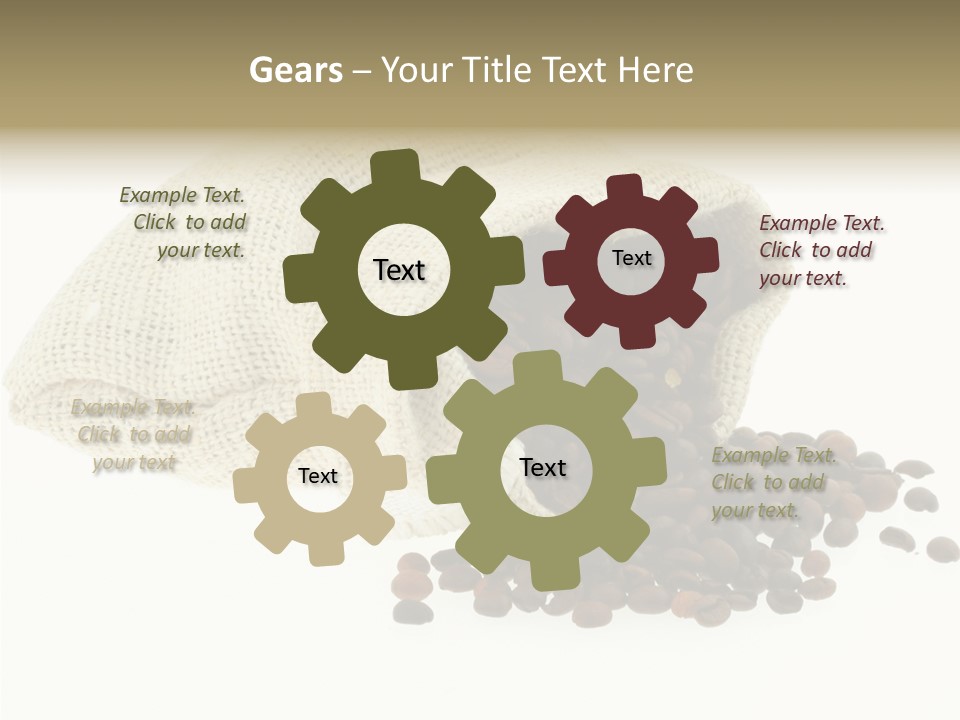 Spill Beige Full PowerPoint Template