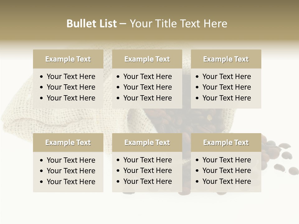 Spill Beige Full PowerPoint Template