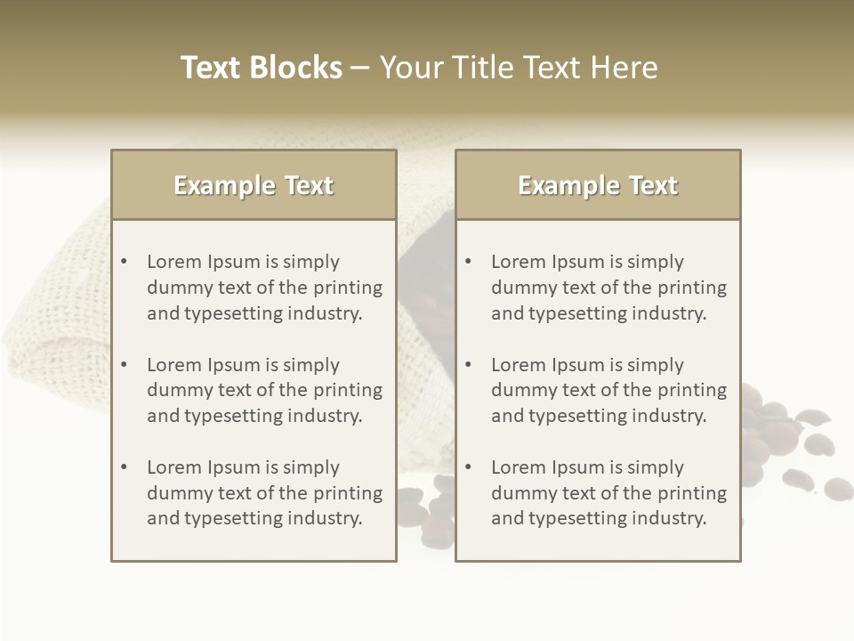 Spill Beige Full PowerPoint Template