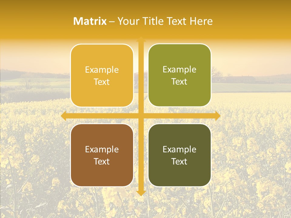 Landscape Rural Golden PowerPoint Template