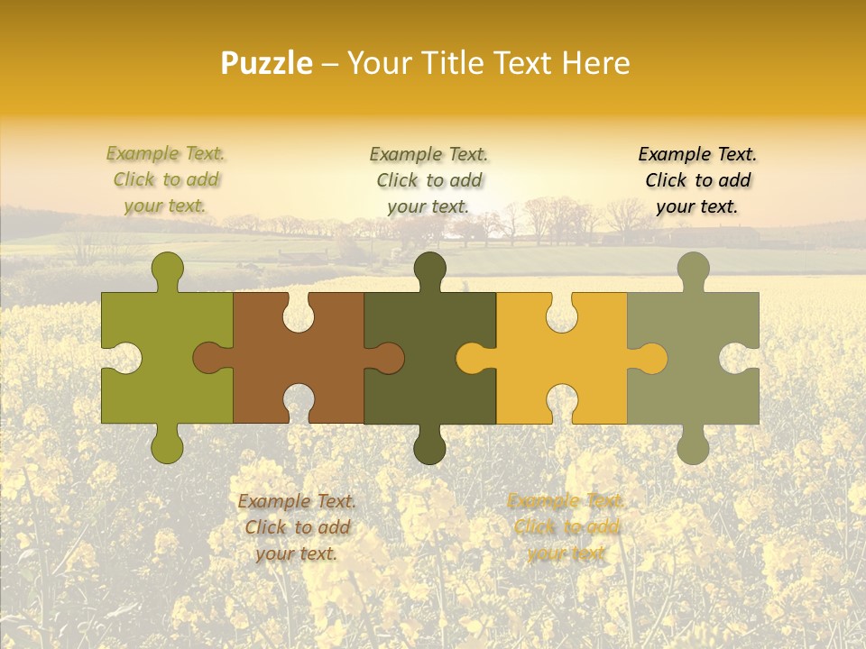 Landscape Rural Golden PowerPoint Template