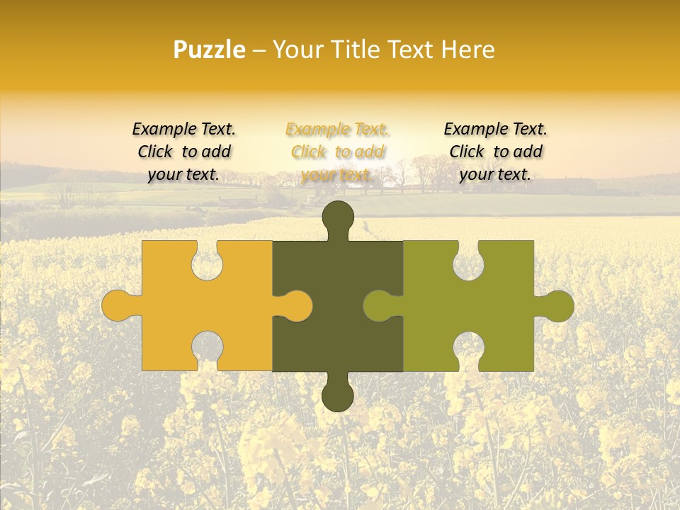 Landscape Rural Golden PowerPoint Template