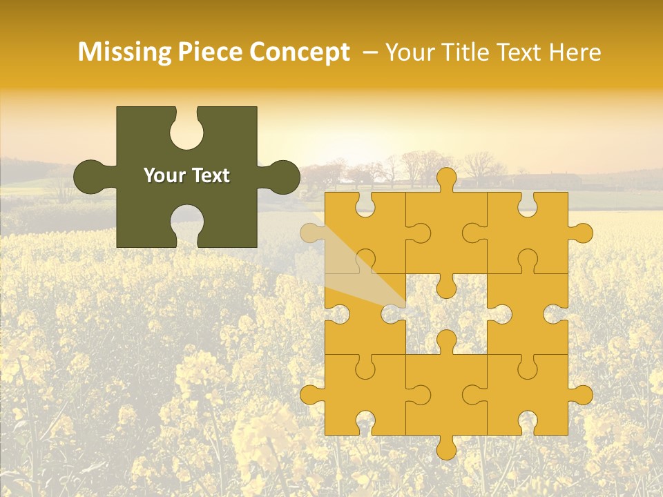 Landscape Rural Golden PowerPoint Template