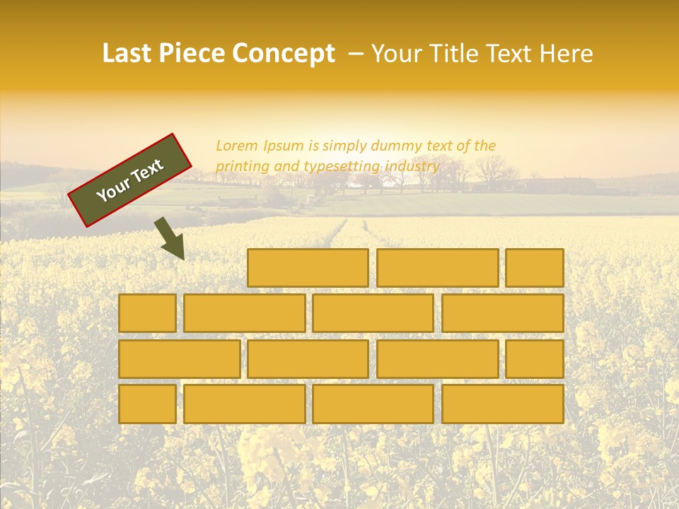 Landscape Rural Golden PowerPoint Template
