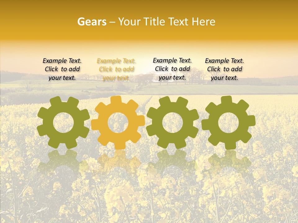 Landscape Rural Golden PowerPoint Template