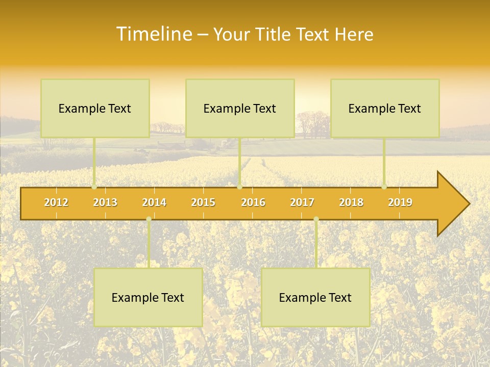 Landscape Rural Golden PowerPoint Template