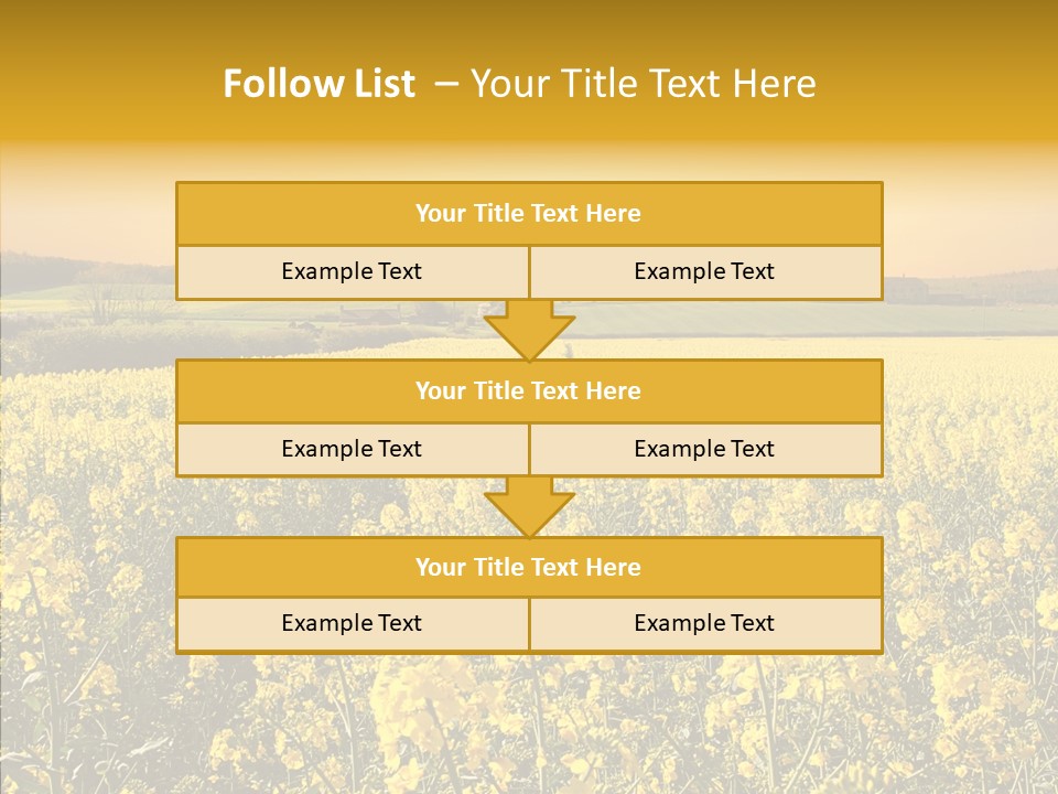 Landscape Rural Golden PowerPoint Template