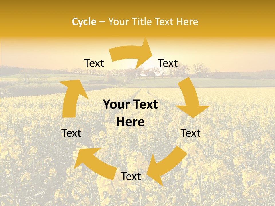 Landscape Rural Golden PowerPoint Template
