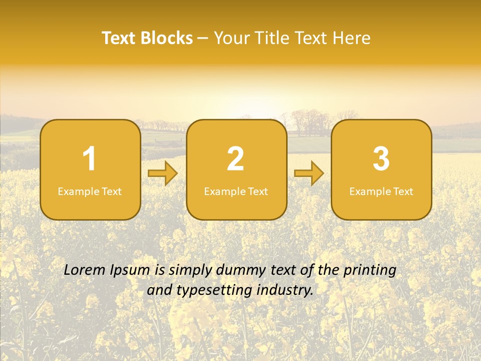 Landscape Rural Golden PowerPoint Template