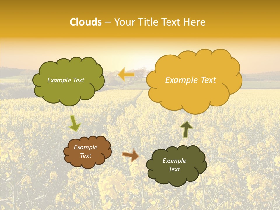 Landscape Rural Golden PowerPoint Template