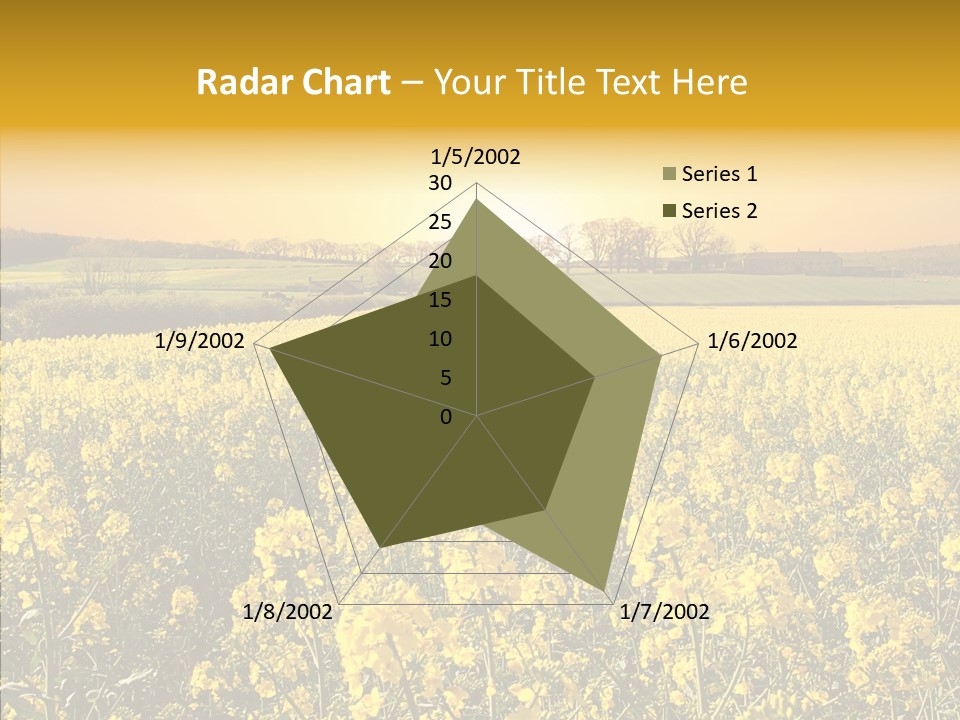 Landscape Rural Golden PowerPoint Template
