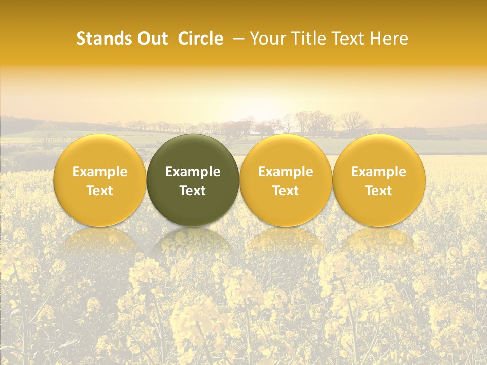 Landscape Rural Golden PowerPoint Template