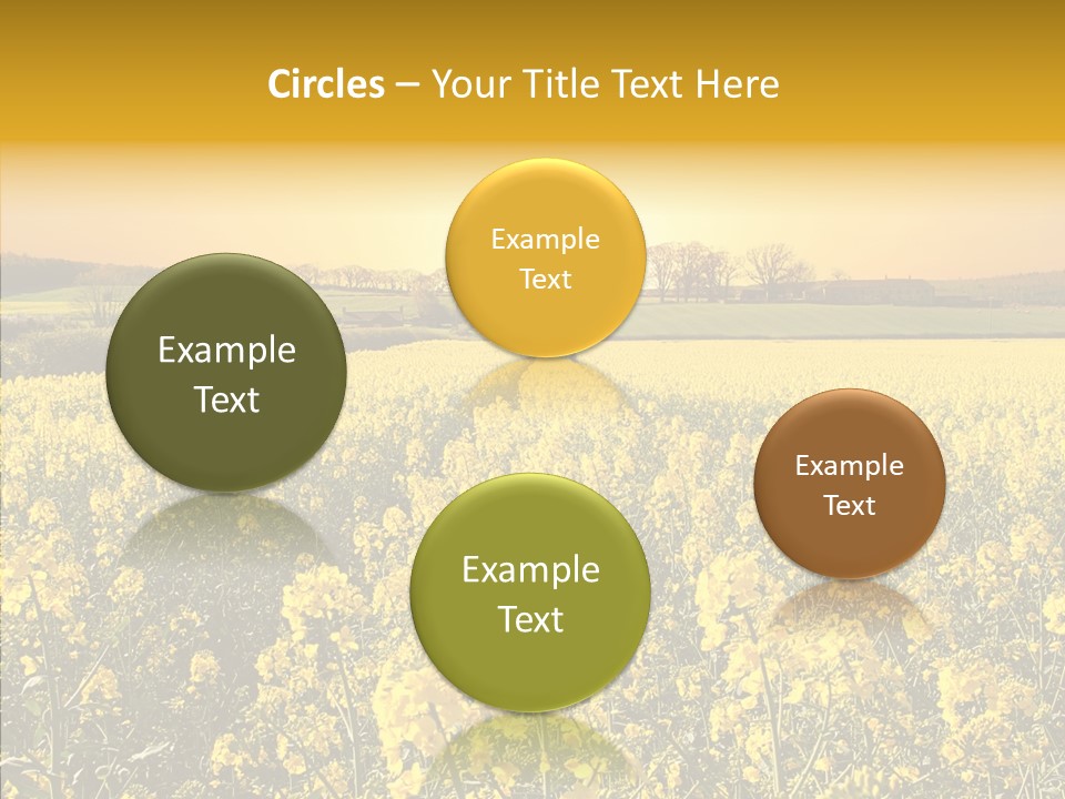 Landscape Rural Golden PowerPoint Template