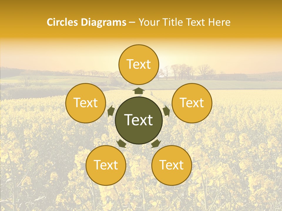 Landscape Rural Golden PowerPoint Template