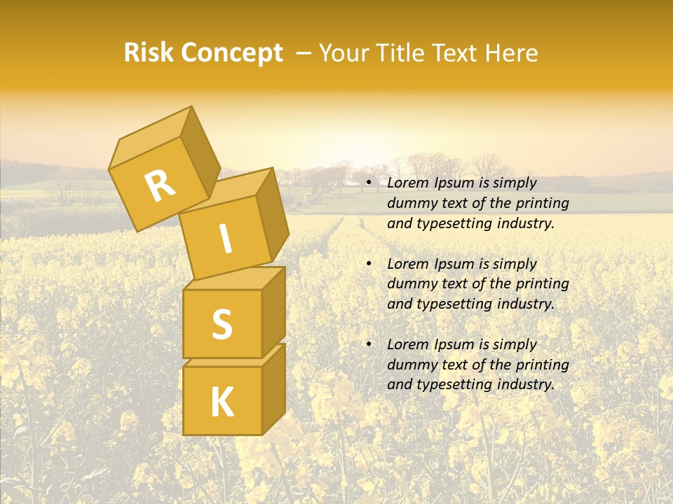 Landscape Rural Golden PowerPoint Template