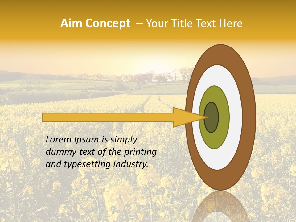 Landscape Rural Golden PowerPoint Template