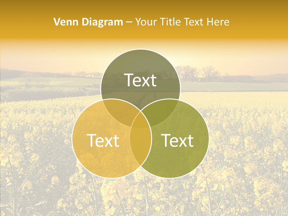 Landscape Rural Golden PowerPoint Template