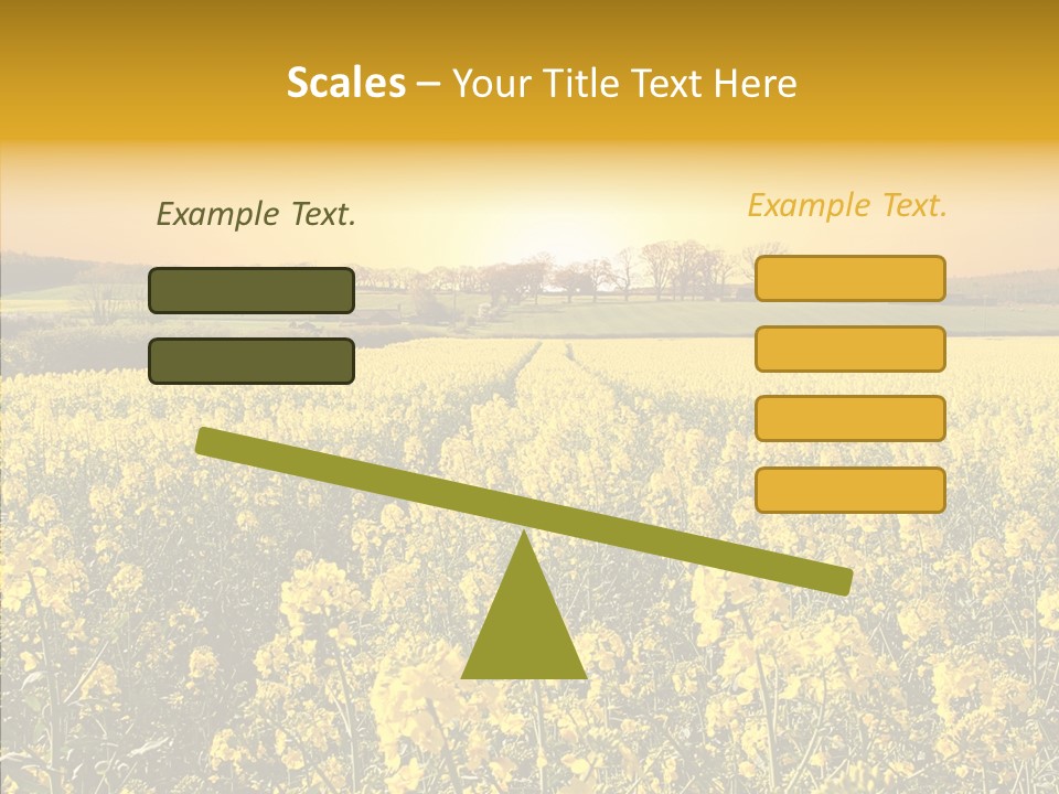 Landscape Rural Golden PowerPoint Template