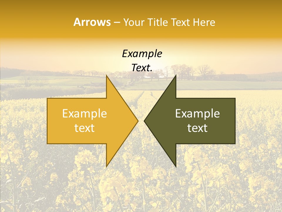 Landscape Rural Golden PowerPoint Template