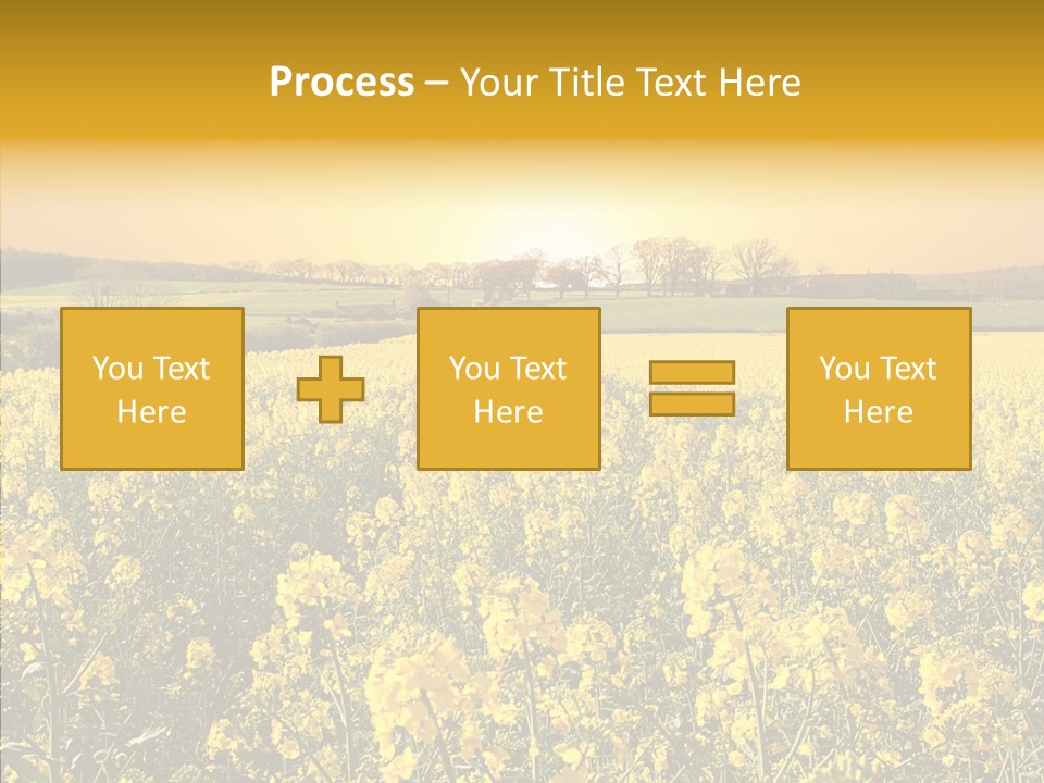 Landscape Rural Golden PowerPoint Template