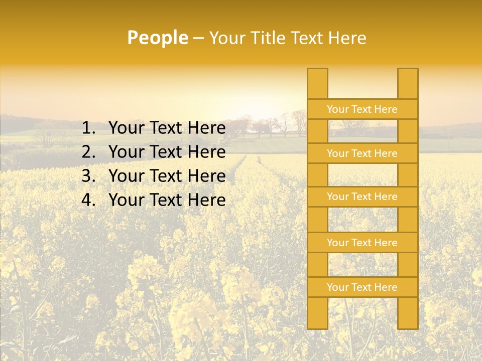 Landscape Rural Golden PowerPoint Template