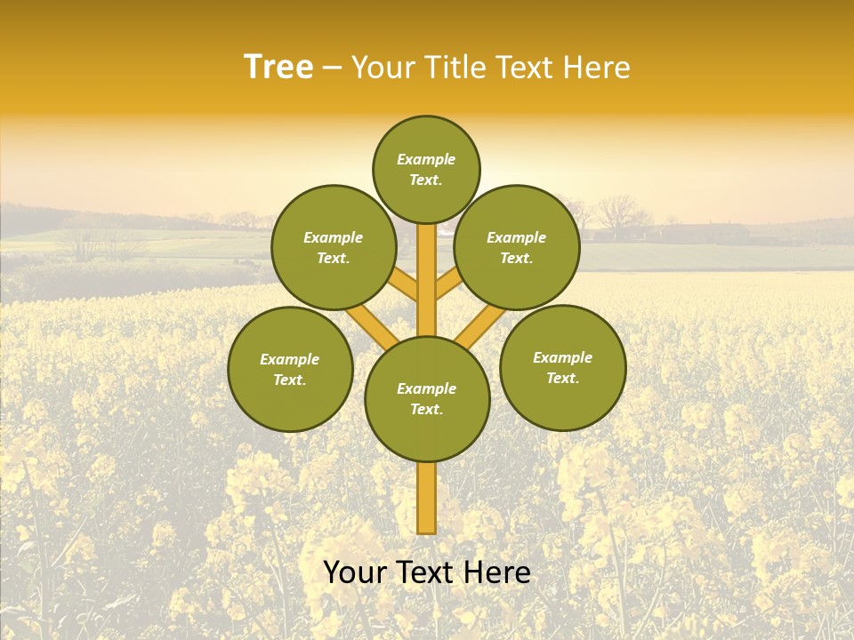 Landscape Rural Golden PowerPoint Template