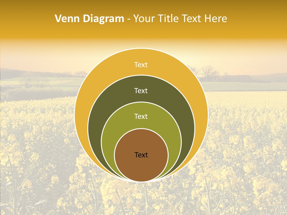 Landscape Rural Golden PowerPoint Template