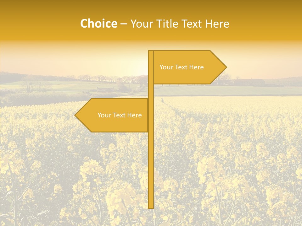Landscape Rural Golden PowerPoint Template