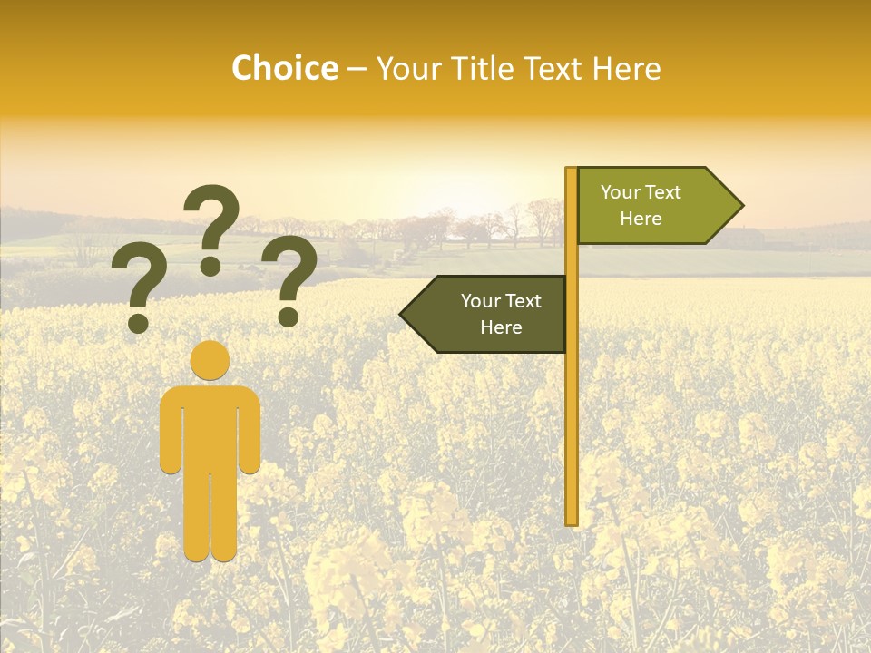 Landscape Rural Golden PowerPoint Template