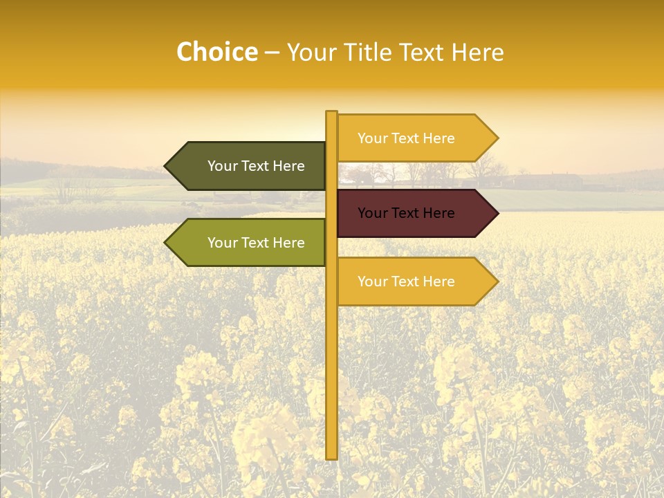 Landscape Rural Golden PowerPoint Template