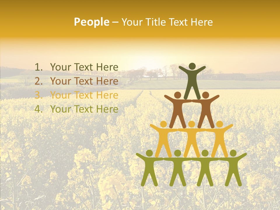 Landscape Rural Golden PowerPoint Template