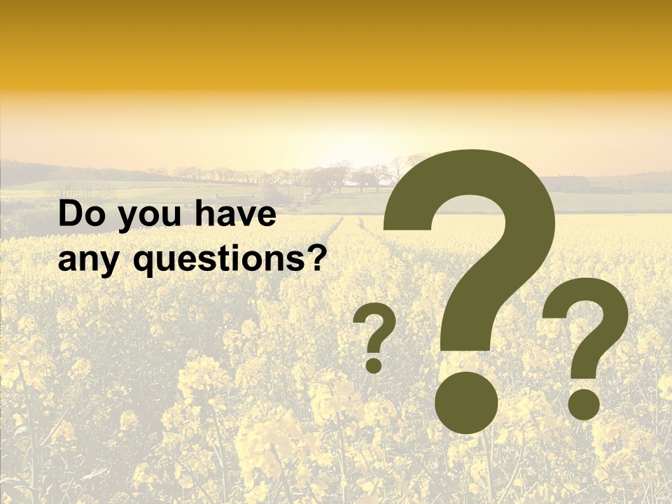 Landscape Rural Golden PowerPoint Template