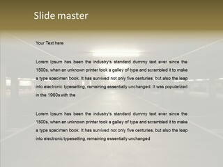 Passage Interior Cement PowerPoint Template