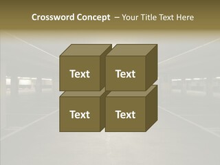 Passage Interior Cement PowerPoint Template