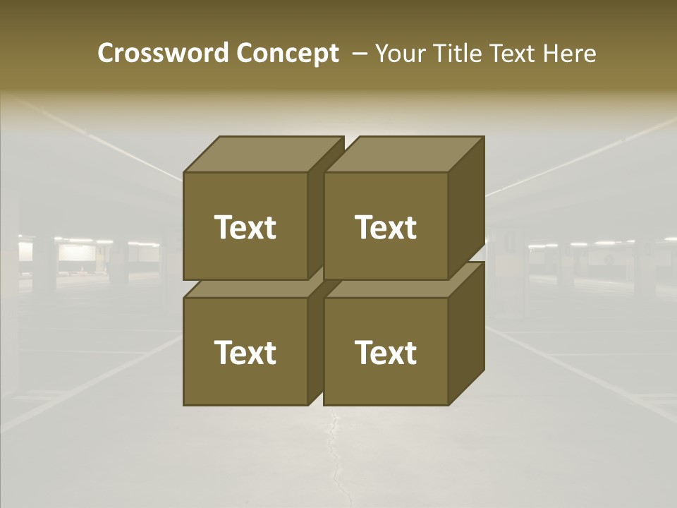 Passage Interior Cement PowerPoint Template