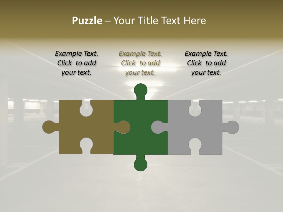 Passage Interior Cement PowerPoint Template