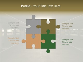 Passage Interior Cement PowerPoint Template