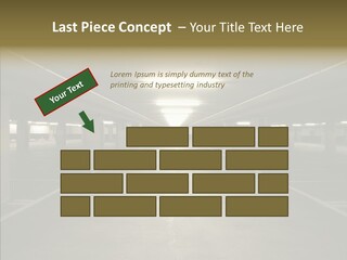 Passage Interior Cement PowerPoint Template