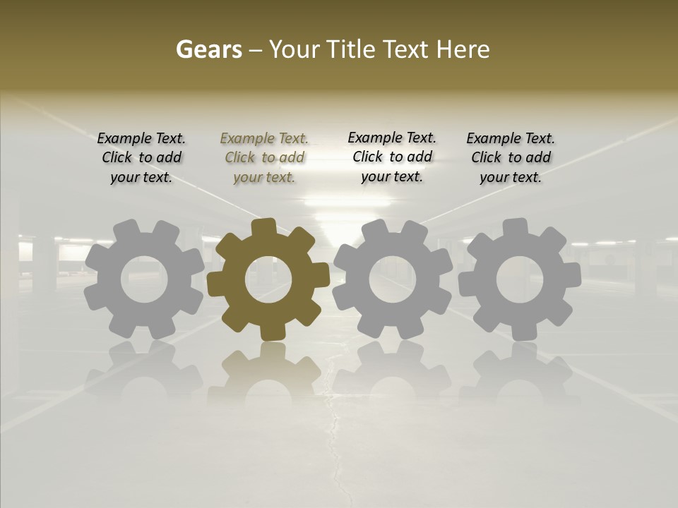 Passage Interior Cement PowerPoint Template