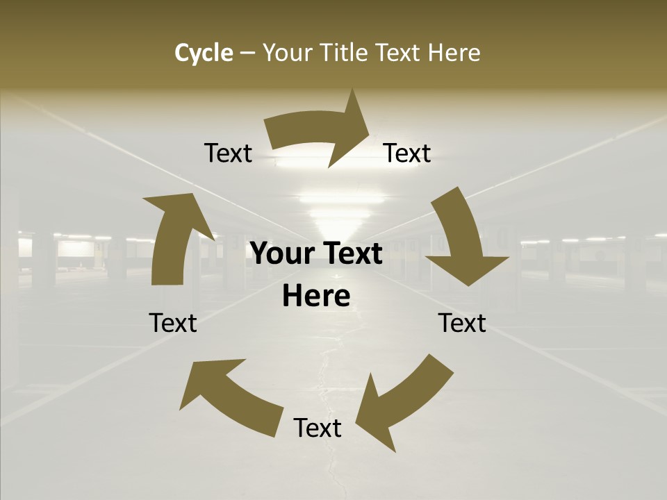 Passage Interior Cement PowerPoint Template