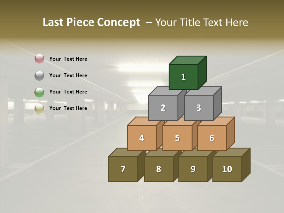 Passage Interior Cement PowerPoint Template