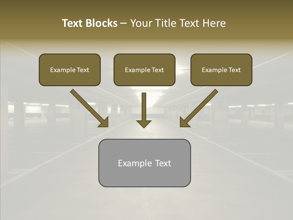 Passage Interior Cement PowerPoint Template