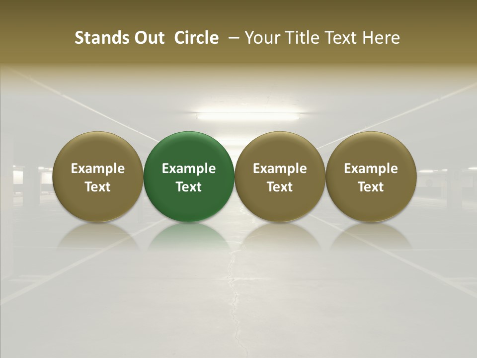 Passage Interior Cement PowerPoint Template