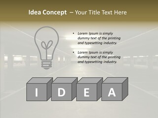 Passage Interior Cement PowerPoint Template